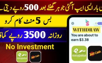 Online Earning withdraw Easypaisa-Jazzcash 2024